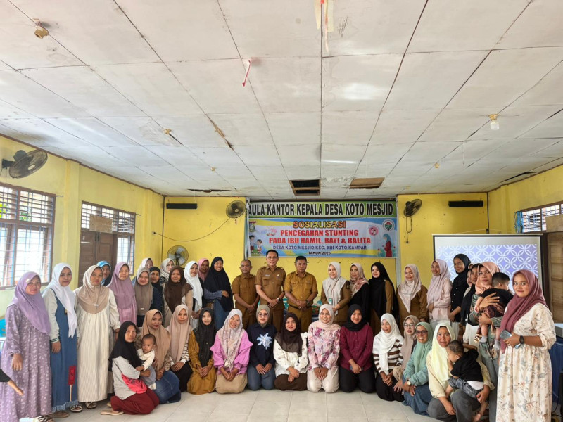 Generasi Bebas Stunting, Pemdes Koto Mesjid Gelar Sosialisasi Bagi Ibu Hamil dan Balita